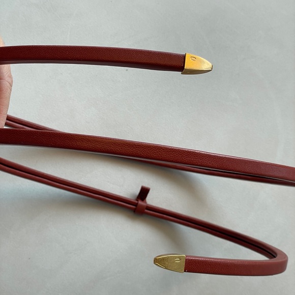 NWT Authentic BOTTEGA VENETA Nappa Leather Snake Belt - Picture 3 of 8